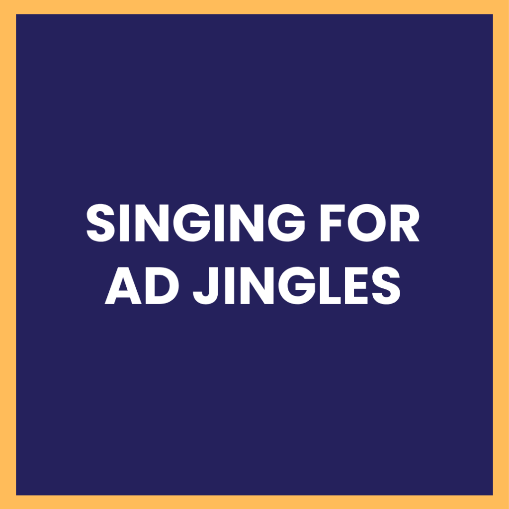 Singing for jingles-Award categories on website